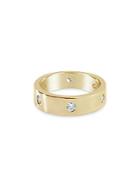 Sterling Forever Classic Station Crystal Band Ring