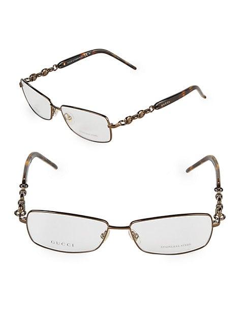 Gucci 57mm Rectangle Optical Glasses