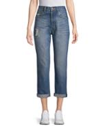 Ao.la By Alice + Olivia Amazing High-rise Distressed Jeans