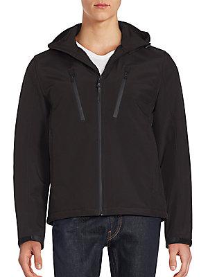 Michael Kors Long Sleeve Hooded Jacket