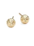 Saks Fifth Avenue Made In Italy 14k Yellow Gold Ball Stud Earrings