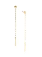 Lana Jewelry 14k Yellow Gold Hollow Ball Linear Drop Earrings