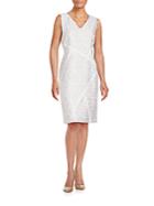 Lafayette 148 New York Kiersten Jacquard Cotton & Silk Dress