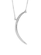 Sterling Forever Crescent Moon Pendant Necklace