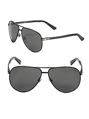 Gucci 61mm Aviator Sunglasses