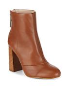 French Connection Stack Heel Leather Boots