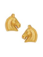 Herm S Vintage Horsehead Earrings