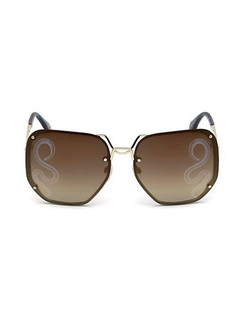 Roberto Cavalli 62mm Oversized Square Sunglasses
