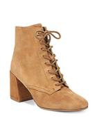 Vince Halle Square Toe Suede Booties