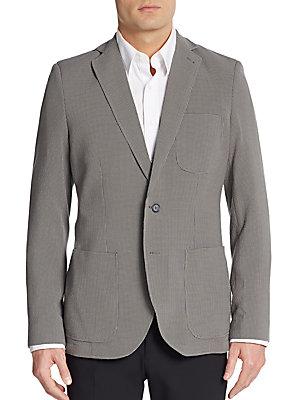 Saks Fifth Avenue Slim-fit Checkered Sportcoat