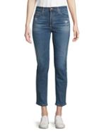 Ag Isabelle High-rise Straight Cropped Jeans