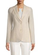 Akris Textured Cotton & Silk Blend Jacket