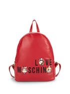 Love Moschino Embellished Faux Leather Backpack