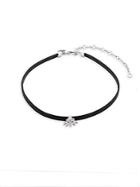 Cz By Kenneth Jay Lane Marquise Pendant Faux Leather Choker