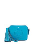 Anya Hindmarch Smiley Leather Crossbody Pouch