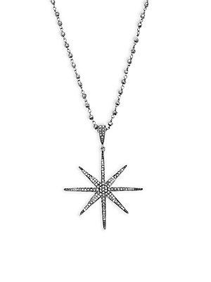 Bavna Champagne Diamond & Sterling Silver Starfish Pendant Necklace
