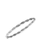 Saks Fifth Avenue Made In Italy 14k White Gold Twisted Bracelet