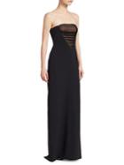 Alexander Wang Tulle-accented Bustier Gown
