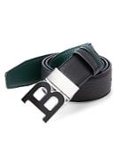 Bally Reversible Leather B Buckle Belt