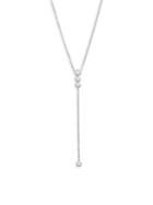 Diana M Jewels Bridal Diamond And 14k White Gold Lariat Necklace