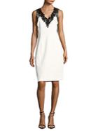 Elie Tahari Embroidered Lace Shift