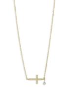 Meira T Diamond And 14k Yellow Gold Cross Pendant Necklace
