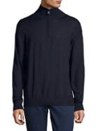 Brioni Half-zip Mockneck Sweater