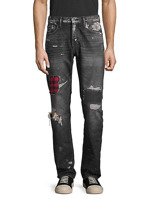 Prps Checkered Distressed Jeans