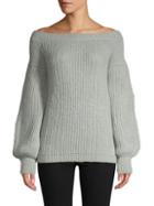 Valentino Balloon-sleeve Off-the-shoulder Sweater