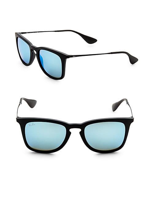 Ray-ban 50mm Mirrored Square Sunglasses