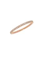 Nephora Eternity Pav&eacute; Diamond Rose Gold Stackable Ring