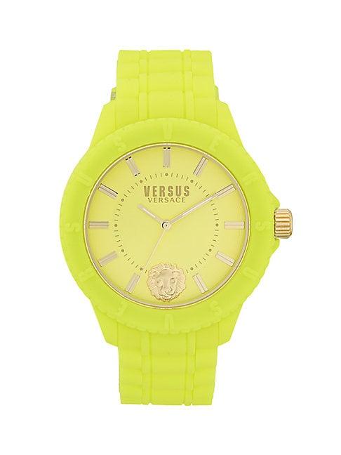 Versus Versace Stainless Steel & Silicone-strap Watch
