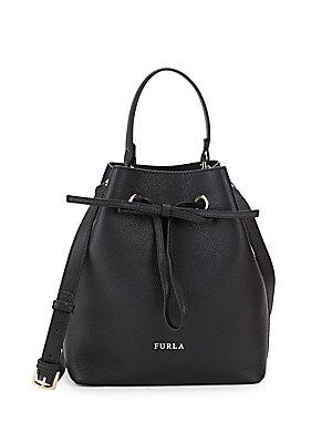 Furla Costanza Leather Bucket Bag