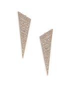 Adriana Orsini Pav&eacute; Triangle Stud Earrings