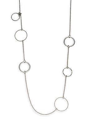 Saks Fifth Avenue Mixed Circle Station Necklace