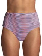Onia Leah Striped Bikini Bottom
