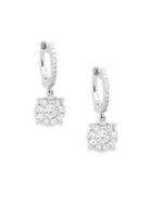 Diana M Jewels 14k White Gold & 1 Tcw Diamond Drop Earrings