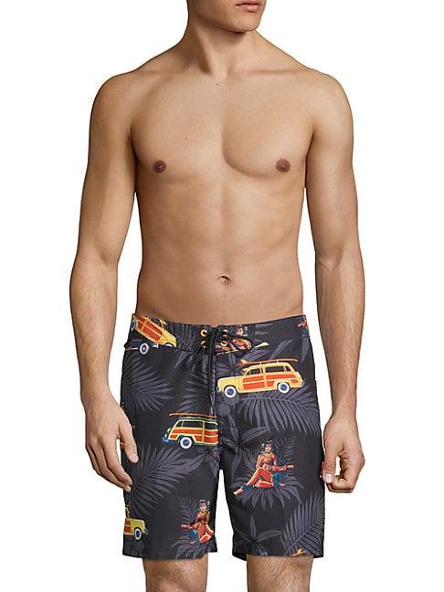 Sundek Hawaiian Print Swim Shorts
