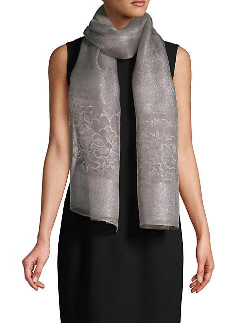 Saachi Emma Floral Embroidered Scarf