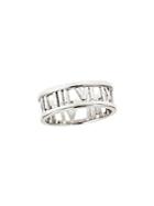 Sterling Forever Roman Numeral Sterling Silver Open Band Ring