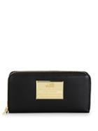Love Moschino Logo Faux Leather Continental Wallet