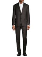 Canali Slim-fit Textured Wool Suit