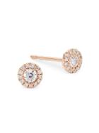 Saks Fifth Avenue Kate 14k Rose Gold Diamond Stud Earrings