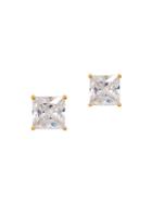 Gabi Rielle Get Personal 14k Gold Velmier & Crystal Stud Earrings
