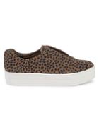 J/slides Cheetah-print Suede Sneakers