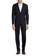 Hickey Freeman Striped Wool Suit