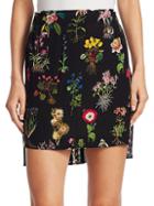 N 21 Silk Floral-print Skirt
