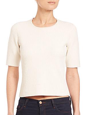 Theory Hesha Knit Cropped Top