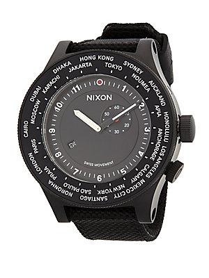 Nixon Stainless Steel Textured Strap Watch