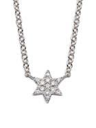 Saks Fifth Avenue 14k White Gold & Diamond Star Pendant Necklace